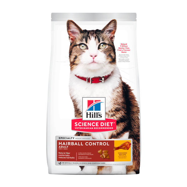 Hill's Pet Nutrition Science Diet Chicken Flavor Dry Cat Food for Adult, 15.5 lb. Bag