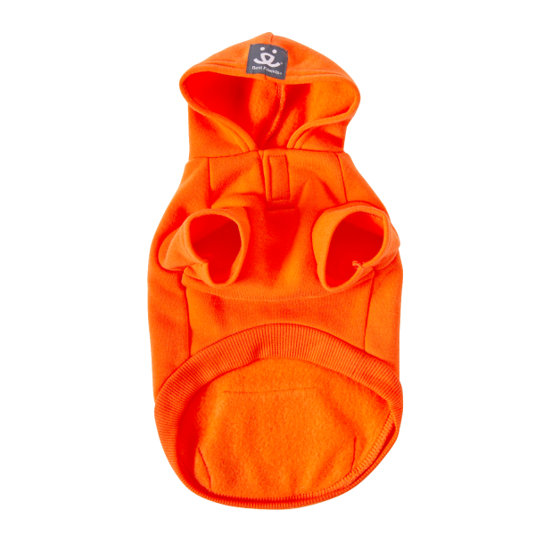 Best Friends Pawsitive Attitude Dog Hoodie - Orange, Small - Image 2